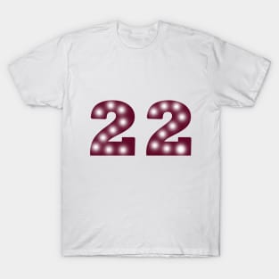 22 dark number T-Shirt